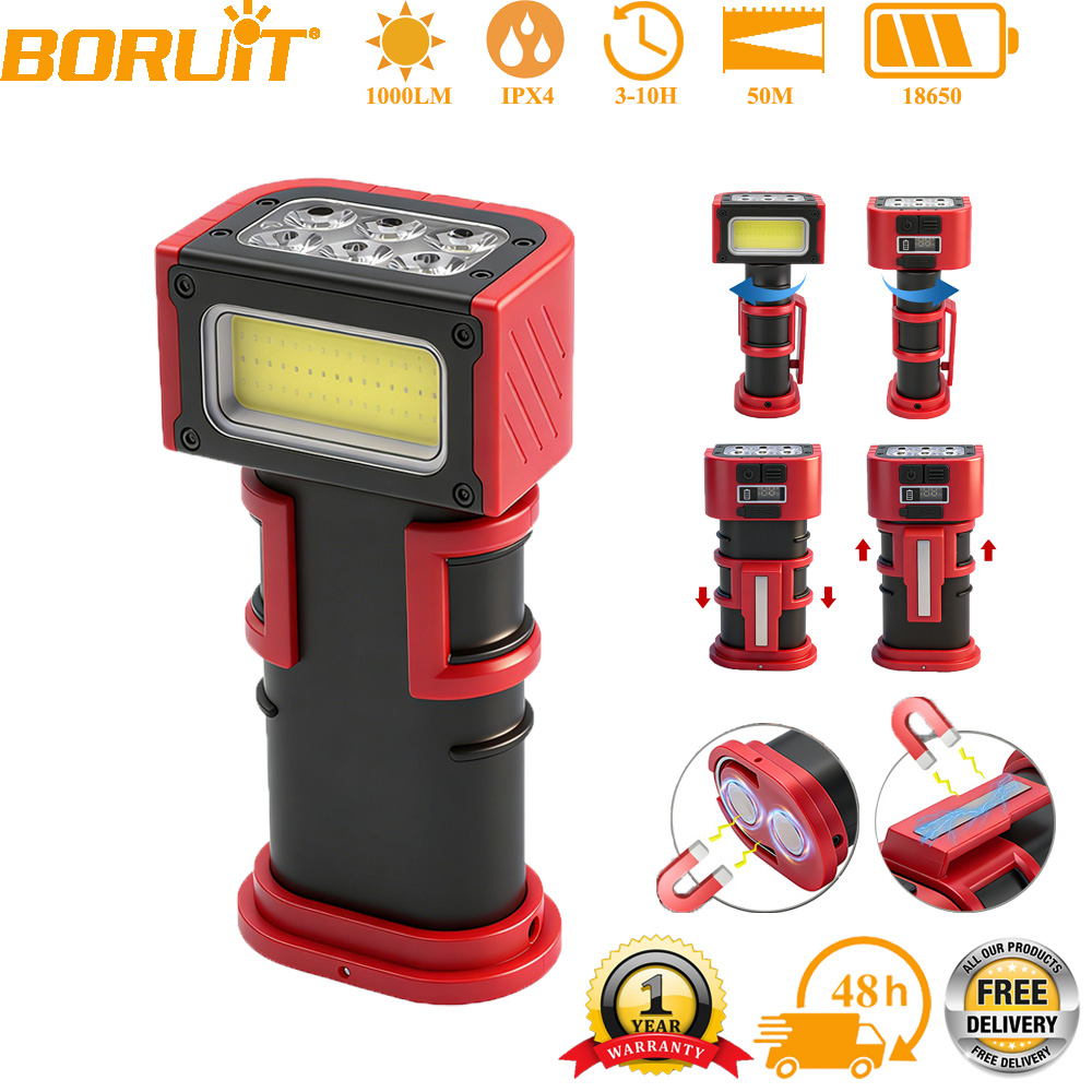 Outdoor Camping Lampe - مصباح عمل LED من BORUiT بقوة