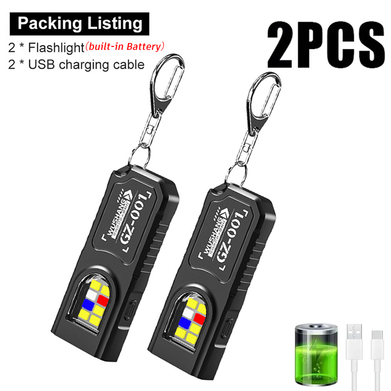 Outdoor Camping Lights - مصباح يدوي متعدد الوظائف قابل لإعادة