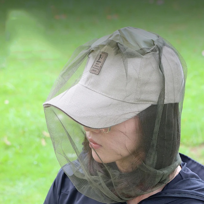 Outdoor Camping Hat - قبعة صيد خارجية مع شبكة واقية