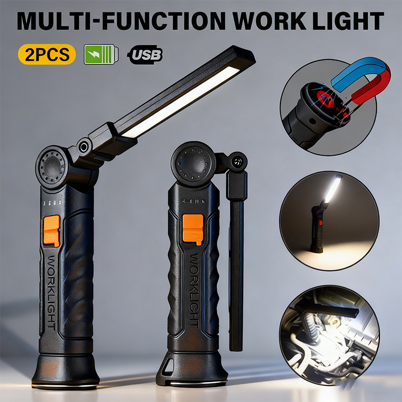 Outdoor Camping Lampe - المحمولة COB مصباح ليد جيب USB