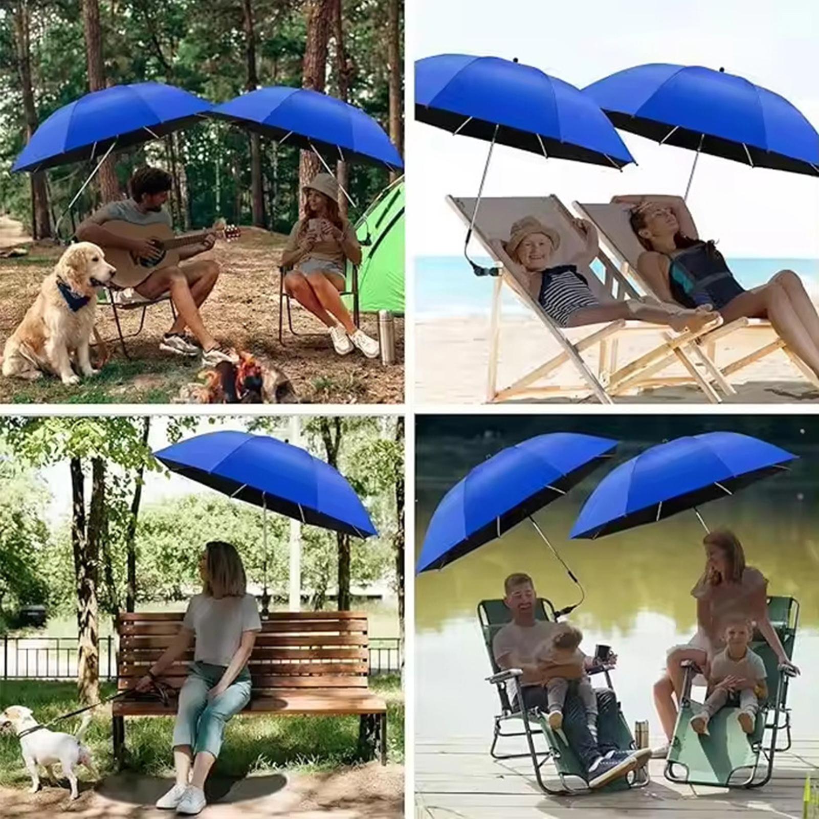 Outdoor Camping Umbrella - مظلة شاطئ قابلة للتعديل 360 درجة،