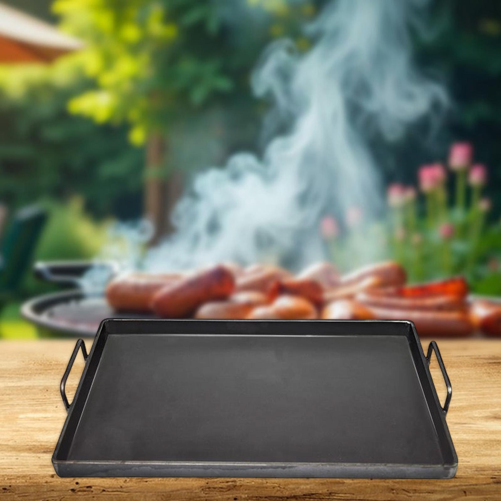 Outdoor Camping Griddle - مقلاة شواء من الحديد الزهر، أواني