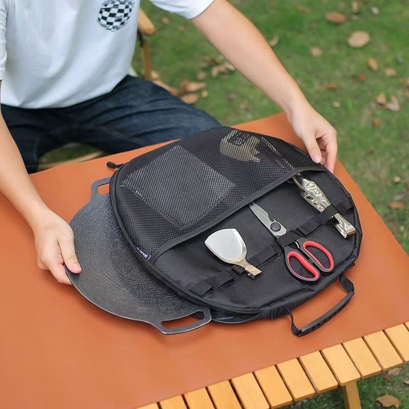 Outdoor Camping Griddle - حقيبة تخزين جديدة كبيرة ومُسمكة لشواية