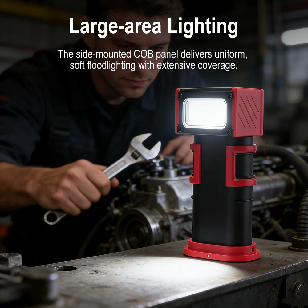 مصباح عمل LED من BORUiT بقوة 1 - مراجعة Outdoor Camping Lampe وسعره