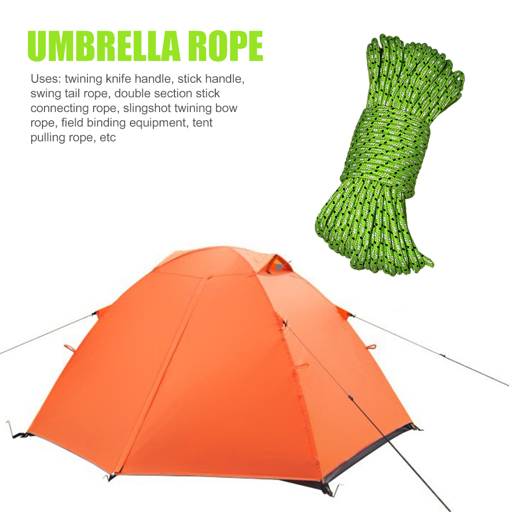 حبل باراكورد نايلون عاكس للضوء - مراجعة Outdoor Camping Extension Cord وسعره