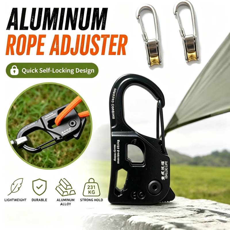 مشد حبل خيمة من سبائك الألومني - مراجعة Outdoor Camping Extension Cord وسعره