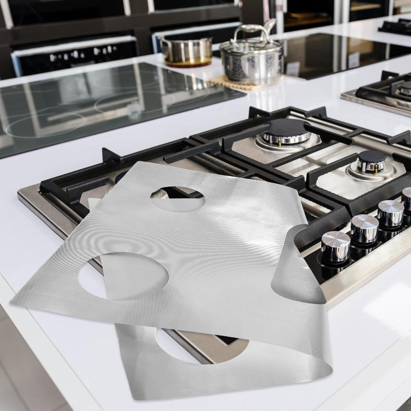 واقي موقد الغاز مقاوم للحرارة، - مراجعة Kitchen Outdoor Camping وسعره