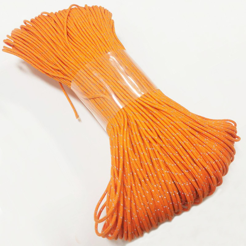 حبل باراكورد برتقالي عاكس للضو - مراجعة Outdoor Camping Extension Cord وسعره