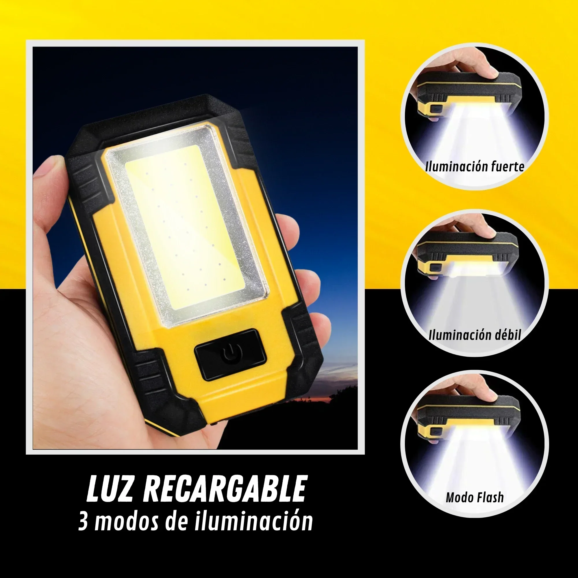 مصباح عمل قابل لإعادة الشحن بس - مراجعة Outdoor Camping Lights وسعره