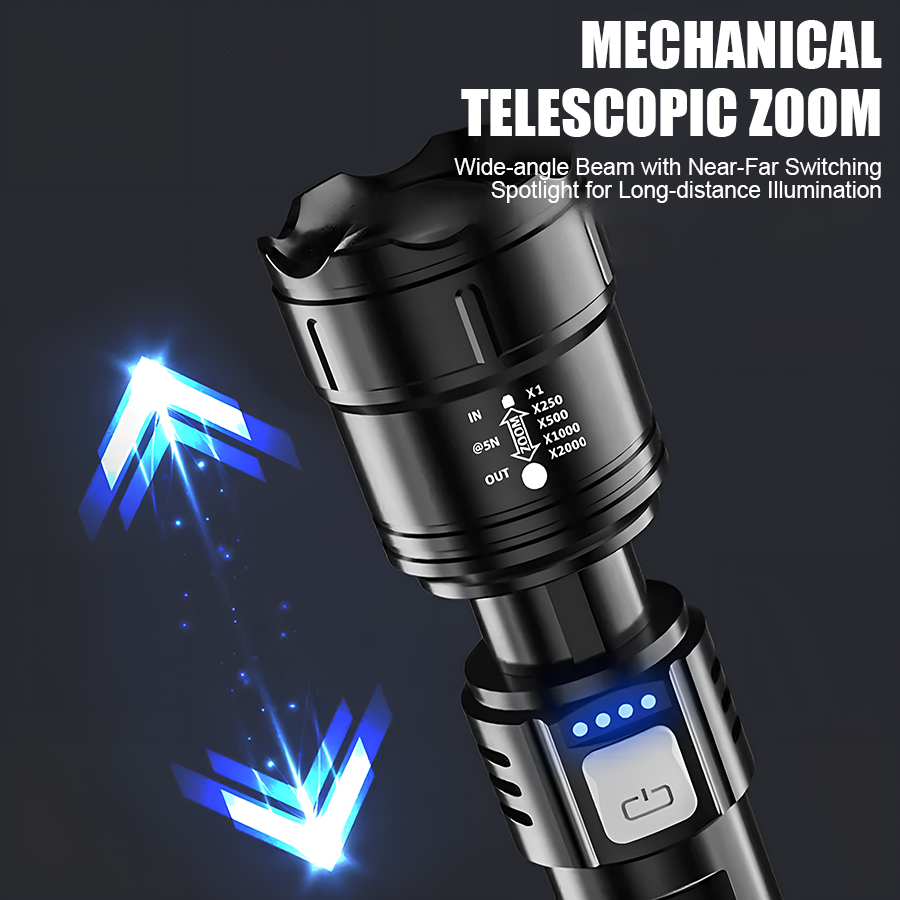 مصباح يدوي LED عالي القوة P50  - مراجعة Outdoor Camping Lights وسعره
