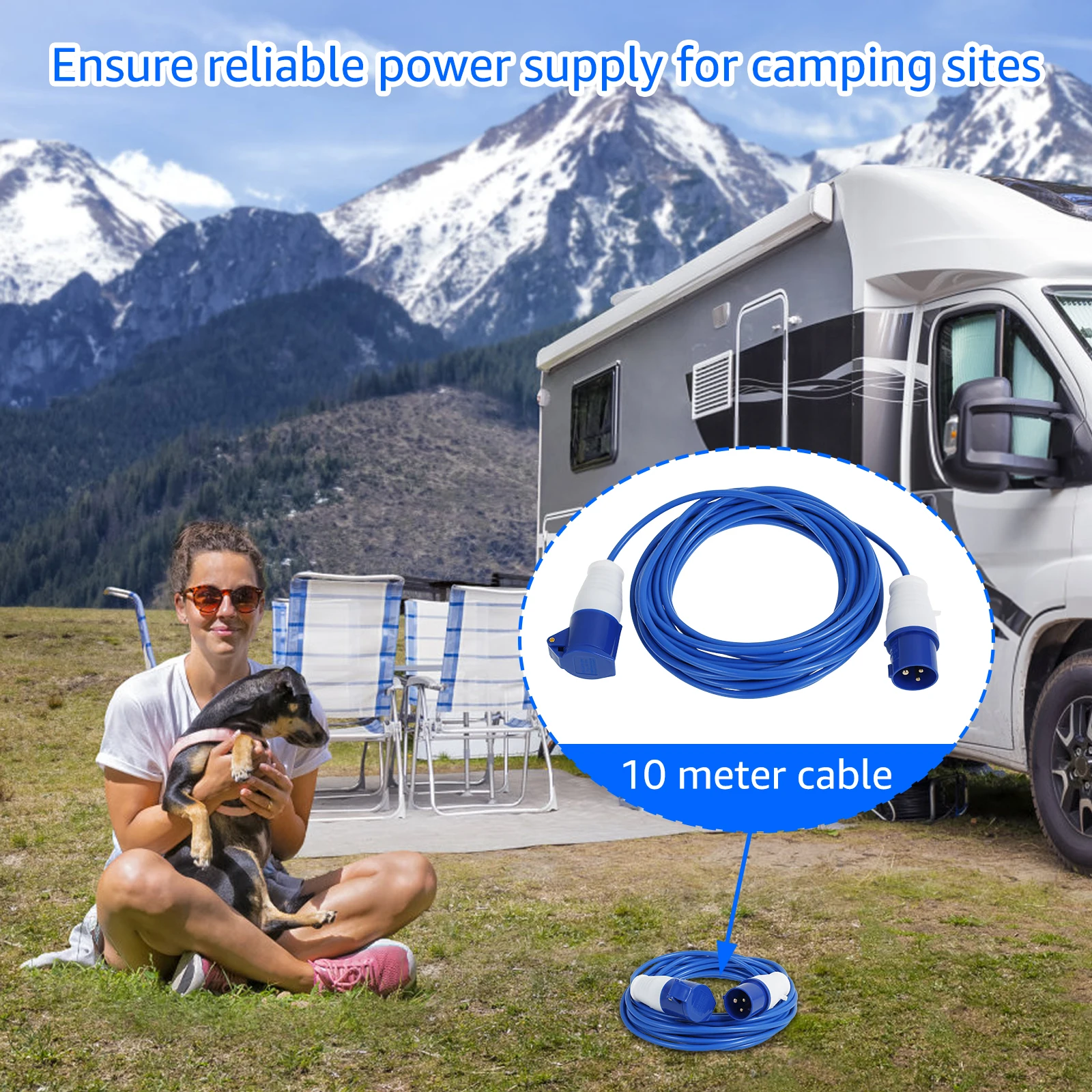 كابل تمديد للتخييم آمن وموثوق  - مراجعة Outdoor Camping Extension Cord وسعره
