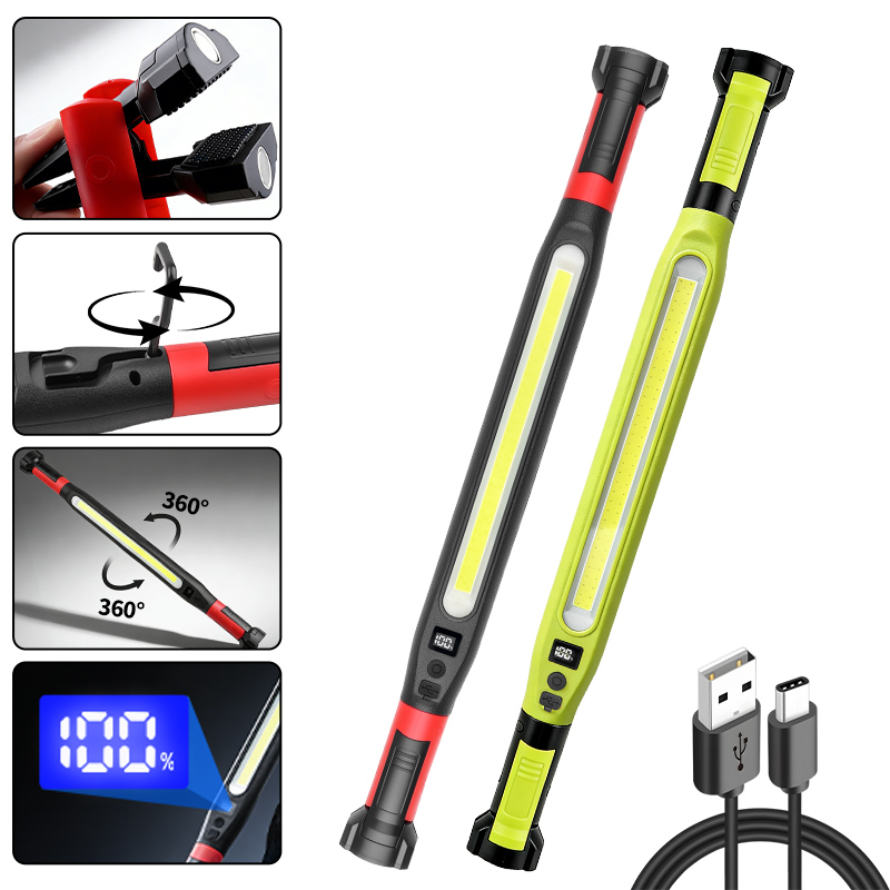 مصباح عمل COB من النوع C قابل  - مراجعة Outdoor Camping Lampe وسعره