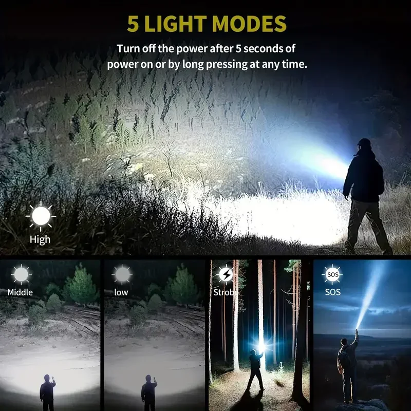 مصباح يدوي قوي للغاية، مصباح ي - مراجعة Outdoor Camping Lampe وسعره