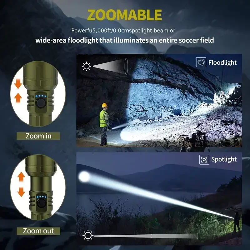 مصباح يدوي قوي للغاية، مصباح ي - مراجعة Outdoor Camping Lampe وسعره