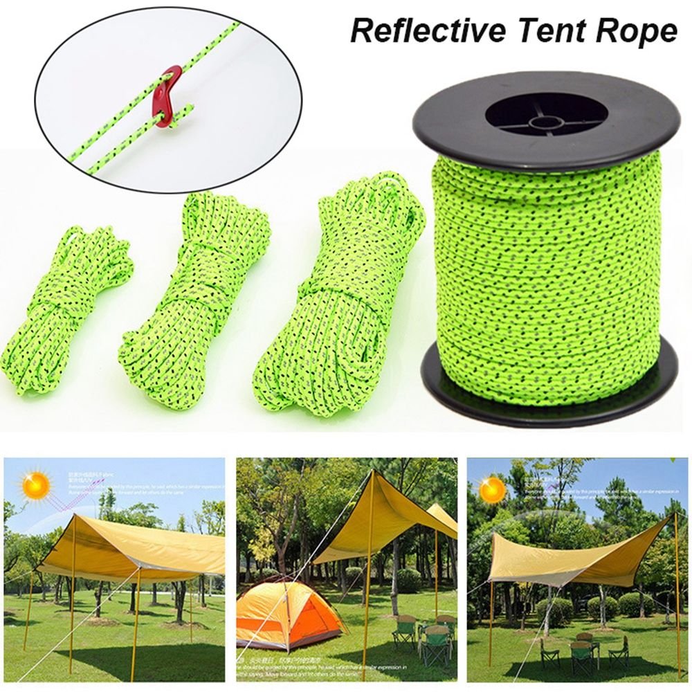 حبل نايلون عاكس للخيمة ، 5/10/ - مراجعة Outdoor Camping Extension Cord وسعره