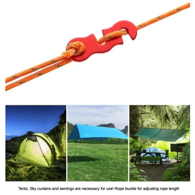 مشد حبل خيمة ثلاثي العيون على  - مراجعة Outdoor Camping Extension Cord وسعره