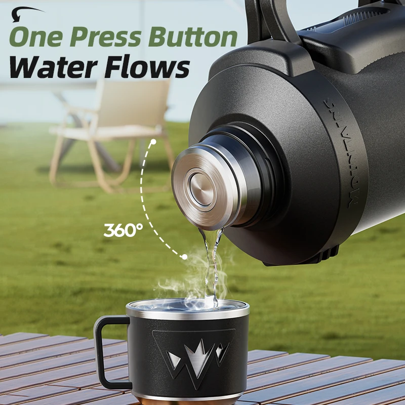 زجاجة ترمس ذات سعة كبيرة من ال - مراجعة Vacuum Insulated Flask وسعره