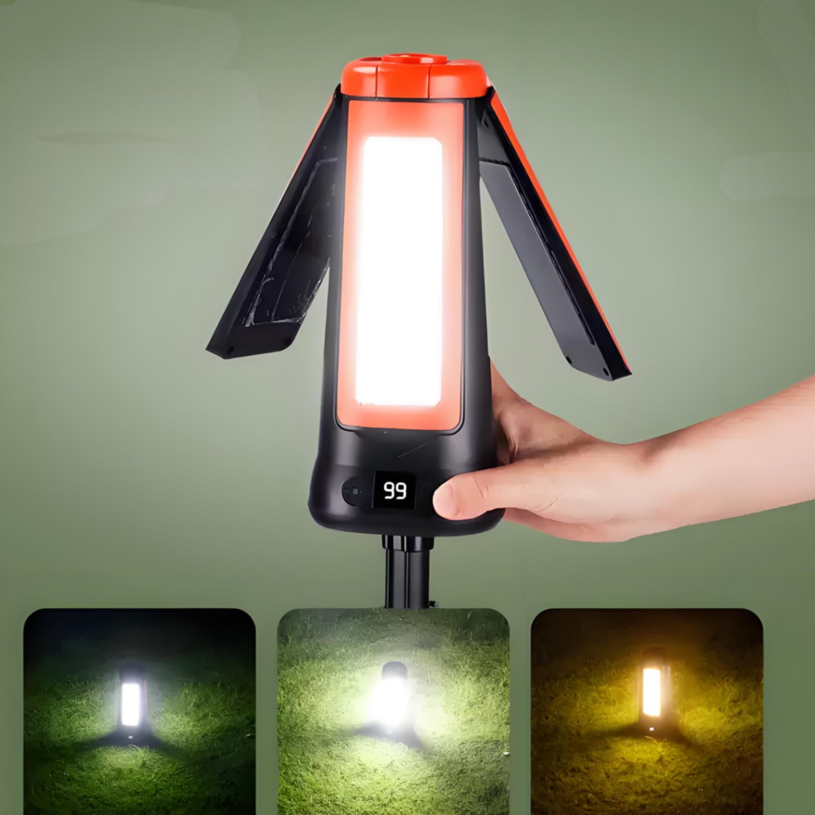 مصباح خيمة تلسكوبي قابل للتعدي - مراجعة Outdoor Camping Lights وسعره