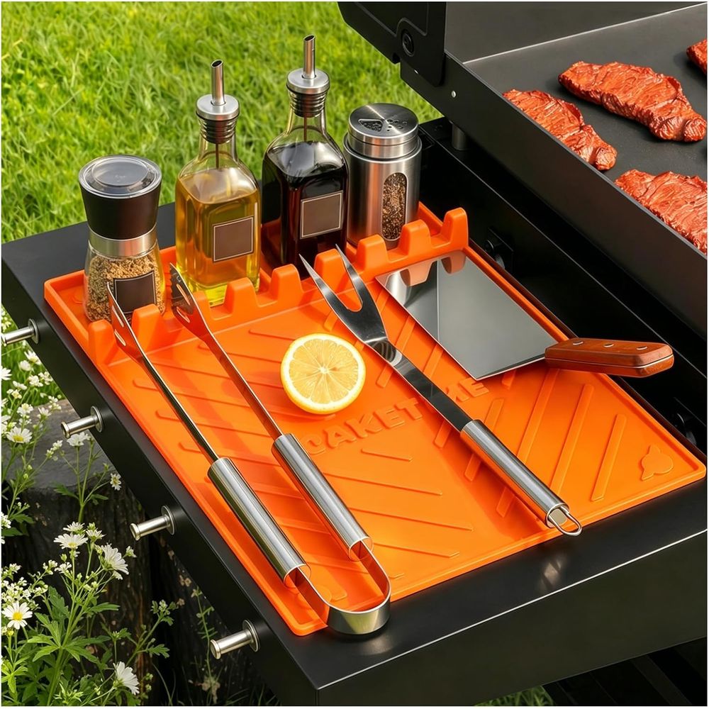 حصائر شواء سيليكون أو ملحقات ا - مراجعة Outdoor Camping Griddle وسعره