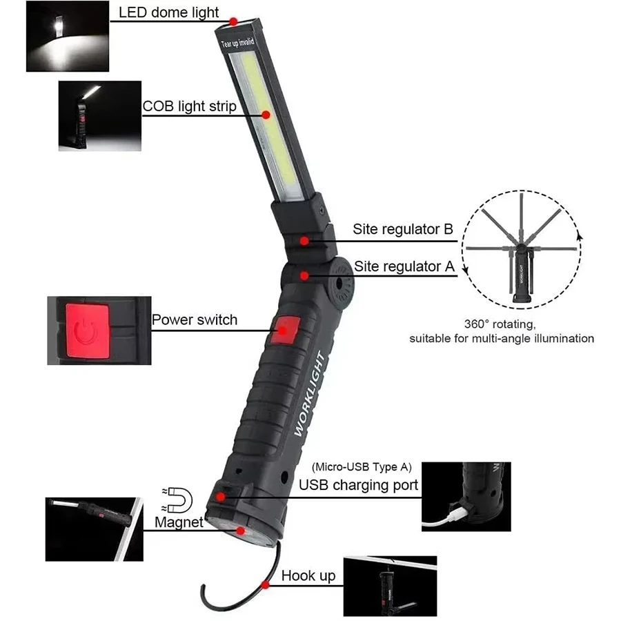 مصباح يدوي LED محمول جديد بتقن - مراجعة Outdoor Camping Lampe وسعره