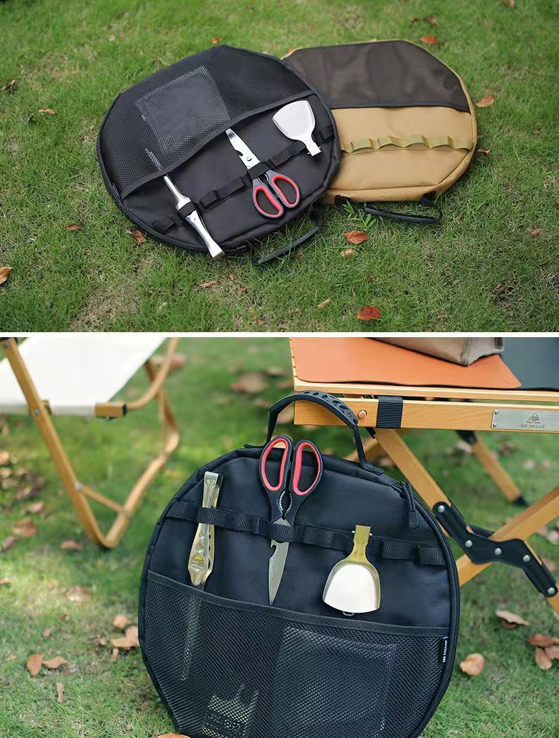 حقيبة تخزين جديدة كبيرة ومُسمك - مراجعة Outdoor Camping Griddle وسعره