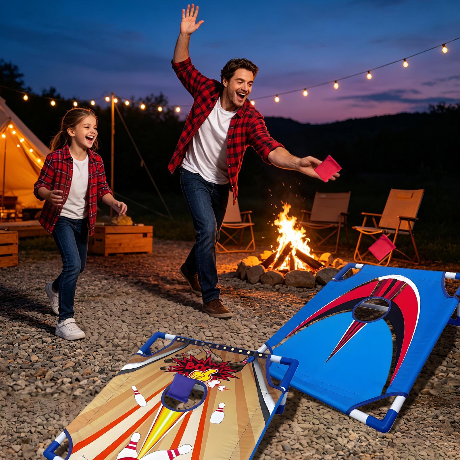 لعبة رمي أكياس الفول التفاعلية - مراجعة Outdoor Camping Games For Adults وسعره