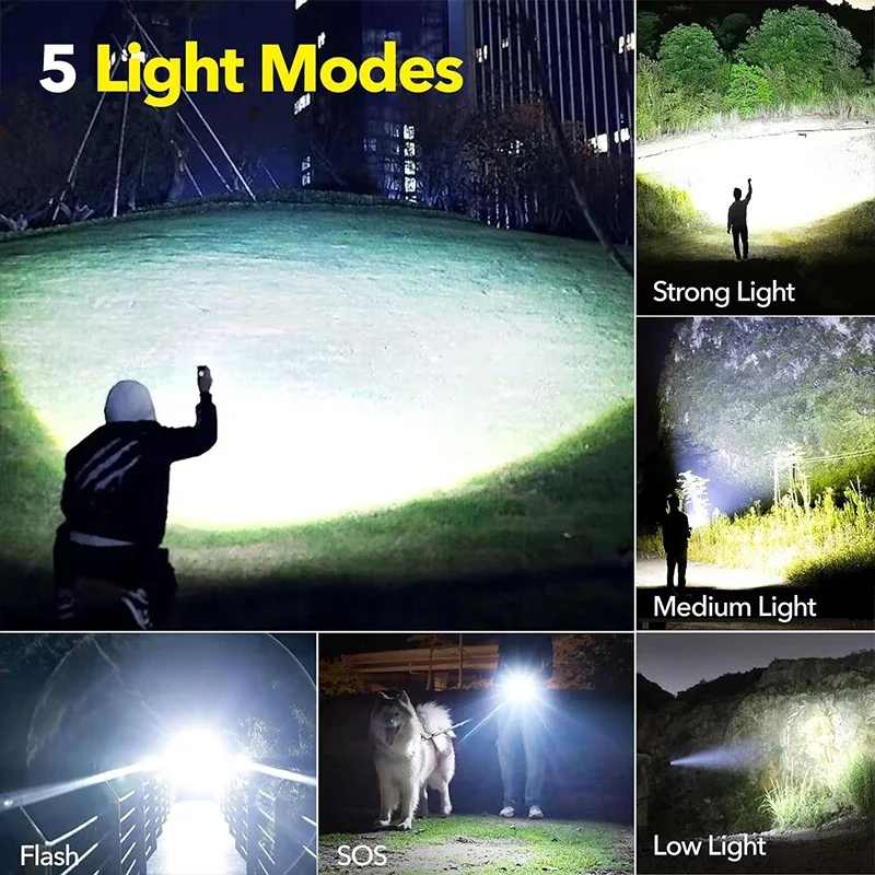 مصباح يدوي LED عالي الطاقة قاب - مراجعة Outdoor Camping Lampe وسعره