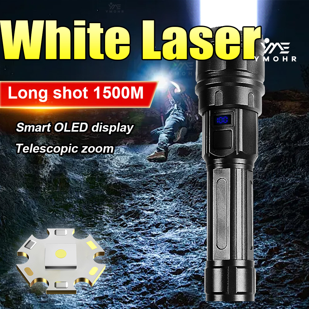 مصباح يدوي ليزر أبيض عالي القو - مراجعة Outdoor Camping Lampe وسعره
