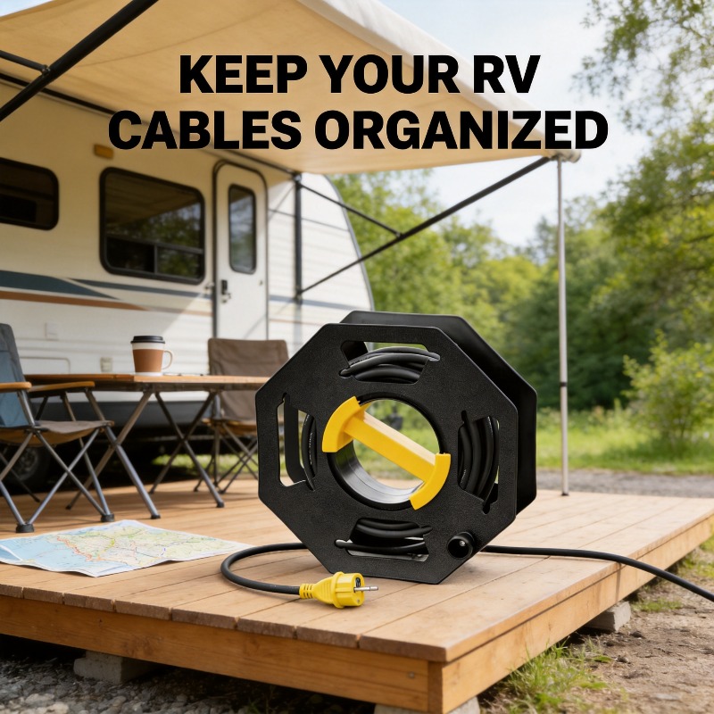 حامل كابلات خارجي قابل للطي، م - مراجعة Outdoor Camping Extension Cord وسعره